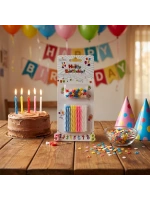 Ksmart K-1094 ( 24pcs ) ( İnce ) Doğum Günü Mum*24x24