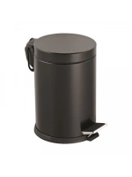 Lalezar Lzr-815s ( 12lt ) ( Siyah ) Pedallı Metal Çöp Kovası*6