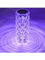 Kristal Masa Lamba Led Bluetooth Hoparlör Uzaktan Kumandalı
