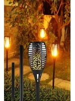 Ledon 12 Ledli Alevli Solar Bahçe Aydınlatma Ld-7002