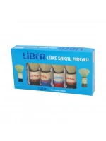 Lider-1101 Lüks Sakal Fırçası ( Ahşap Renkli Saplı )*6x60