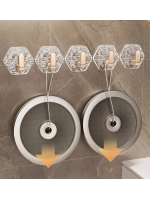Lüks 5’li Duvar Askısı Banyo Mutfak İçin Havlu  Askılık
