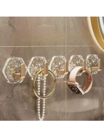 Lüks 5’li Duvar Askısı Banyo Mutfak İçin Havlu  Askılık