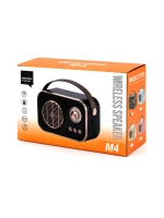 M4 Portable Pl-4641 (wireless) Hoparlör & Speaker (ışıklı) (usb Şarjlı) (renkli Kasa & Bronz Çerçeve)(usb & Dc 5v & Tf)*80