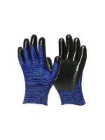 Mafel Mf-002 ( Zebra ) ( Mavi Siyah ) İşçi Eldiven 10xl*12x50
