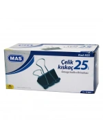 Mas-925 Çelik Kıskaç 25mm ( 12pcs ) Omega Kollu Cilt Kıskaçı*12x12
