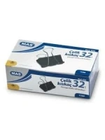 Mas-930 Çelik Kıskaç 32mm ( 12pcs ) Omega Kollu Cilt Kıskaçı*12x16