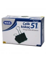Mas-937 Çelik Kıskaç 51mm ( 12pcs ) Omega Kollu Cilt Kıskaçı*1x24