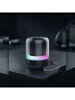 MAX-19 şeffaf RGB işık Mini BT hoparlör kablosuz aktif Subwoofer Stereo bas Mini hoparlör