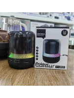 MAX-19 şeffaf RGB işık Mini BT hoparlör kablosuz aktif Subwoofer Stereo bas Mini hoparlör
