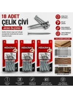 Medalyan Dl-20 ( 4x50 ) ( Beton ) Çelik Çivi ( 18pcs )*12x10