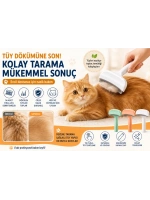 Metal Uçlu Evcil Hayvan Tüy Toplama Tarağı