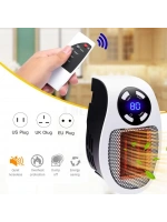 Priz Tipi Uzaktan Kumandalı Taşınabilir Isıtıcı Zamanlayıcı - Otomatik Kapanma 500w