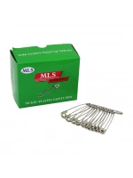 Mls Nıckel-platıng Safety Pıns ( Gümüş ) ( No-8# ) Çengelli İğne (12pcs X 12li =144pcs=paket)*1x50