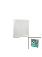 Moss Lıght ( 20w ) ( Beyaz Metal Kasa ) ( Sıva Üstü ) ( Kare ) Led Slim Panel (1350lm)*40