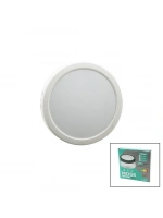 Moss Lıght ( 20w ) ( Beyaz Metal Kasa ) ( Sıva Üstü ) ( Yuvarlak ) Led Slim Panel (1350lm)*40