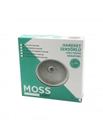 Moss Lıght M1-113 ( Ledli ) Tavan Armatürü ( Plastik ) (360° Sensörlü=10sn--5dk) (çap: 30cm) (algılama: Yarıçap 5mt)*12