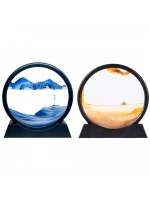 Movıng Sandscapes Enf-820 ( 7 & 17.5cm ) ( Sulu Cam ) Kum Saati ( Ayna Modeli )*36