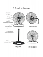 Nave Vantilatör Nt-08s 18 Inch. Sanayi Tipi Vantilatör. 18 ( 46 Cm.) 75 Watt Motor