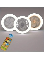 Neno ( Pervaneli ) (3 Renk Ledli) (kumandalı & Vantilatör) Lamba Ampul ( Oynar Başlı Duy ) (çap:15cm) ( 6500lumen & 3200k )*24