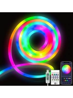 Neon Led Esnek Aydınlatma - Rgb Magıc Smart - 5 Metre Paket Ip67 - Uzaktan Kumanda + Uygulama