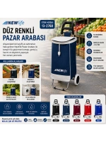Newlife Mnc-202-212 ( Düz Renkli ) Pazar Arabası*10=k