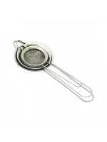 Nıngsheng Stainless Steel Baysa-703 ( 3pcs Set ) ( Mini= 5cm-7cm-8cm ) ( Komple Metal ) Tel Süzgeç*144