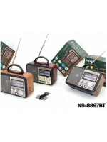 Nns Ns-8897 Orta Boy Retro, Nostaljik, Ahşap Tasarım Radyo