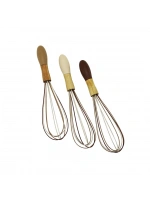 Pablıto Home Pbt-172 ( No-10 ) ( Silikon ) Çırpıcı ( Ahşap Bambu & Plastik Saplı )*12x24