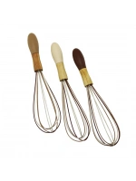 Pablıto Home Pbt-173 ( No-12 ) ( Silikon ) Çırpıcı ( Ahşap Bambu & Plastik Saplı )*12x24