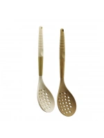Pablıto Home Pbt-178 ( Silikon ) Kevgir ( Ahşap Bambu Sap & Silikon Kılıflı ) ( 32cm )*24x6