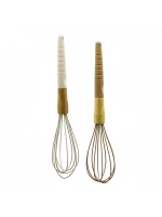 Pablıto Home Pbt-182 ( No-11 ) ( Silikon ) Çırpıcı ( Ahşap Bambu Sap & Silikon Kılıflı )*12x12