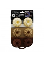 Pablıto Home Pbt-186 (klasik Göbekli Kek Şekil) (6lı=mix Model) (mini) (silikon) Muffin Kek Kalıp (askılıklı)*12x20