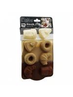 Pablıto Home Pbt-188 ( Kruvasan & Pasta Şekil ) ( 8li = Mix Model ) (mini) ( Silikon ) Muffin Kek Kalıp*12x20