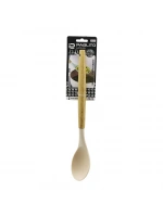 Pablıto Home Pbt-210 ( 31.5cm ) ( Silikon ) ( Servis Kaşık ) ( Ahşap Bambu Sap ) ( Isıya Dayanıklı )*24x6