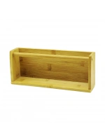 Pablıto Home Pbt-308 ( Ahşap Bambu ) Duvar Rafı ( Mıknatıslı Montaj ) ( 10.2 X 25cm & Y: 5--6cm )*36