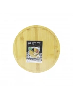 Pablıto Home Pbt-311 ( Yuvarlak=30cm ) ( Döner Tablalı ) Ahşap Bambu Sunum Tepsisi & Mini Sofra*24
