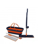 Pablıto Pbt-327 (kendinden Sıkmalı) (katlanır& Tekerli Kovalı) Mop Seti (yedek Bezli)(360° Başlık=11.5x41cm& Sap:130cm)*50