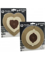 Pablıto Pbt-365 (3in1) (bütün & Ayrı Kullan) (silikon) Mat& Nihale (kalpli=7.5-13-19cm)(yuvarlak=7-12.5-20cm)*144