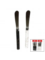 Pinyu-117 ( 5pcs ) Uzun Kahvaltı Bıçak & Mermer Desen Saplı*20x18