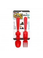 Plastlife Kp-146 Araç Figürlü Plastik Çocuk Çatal & Kaşık Seti*60