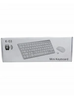 Platoon Pl-395 K-03 Mini Beyaz Wıreless Kablosuz Klavye Mouse Set*30