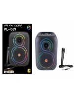 Platoon Pl-4363 Bluetooth Usb Girişli Rgb Mikrofonlu Müzik Kutusu