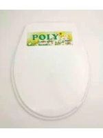 Poly Et-011 Beyaz Yumuşak Klozet Kapak Büyük Puf*17