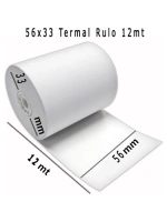 Pos Rulo Termal Yazar Kasa Ve Pos Rulosu 56 Mm X 12 M 10lu 1 Paket
