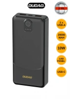 Powerbank Dudao K10pro 2.4a 20000mah 2 X Usb-a - Siyah