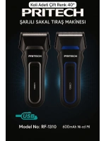 Pritech Şarjlı Sakal Tıraş Makinesi Seyahat Rf-1310