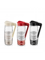 Qlux C-00245 Pıtcher Karefe Kristal ( Cam ) Sürahi 1600cc*6=k