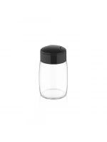 Qlux C-00272 Drop Oval ( Şeffaf Cam ) Tuzluk & Baharatlık ( 100cc ) ( Plastik Kapak= Tek Sitil Döküm )*40=k