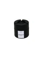 Qlux C-00567 ( 300cc ) ( Siyah Cam ) Küllük ( Siyah Plastik Kapak ) ( No-08 Cıgarette & Kül Tablası )*24=k